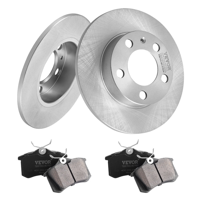 Aizmugurējo bremžu komplekts Audi A3 (8L) – diski un uzlikas | VEVOR