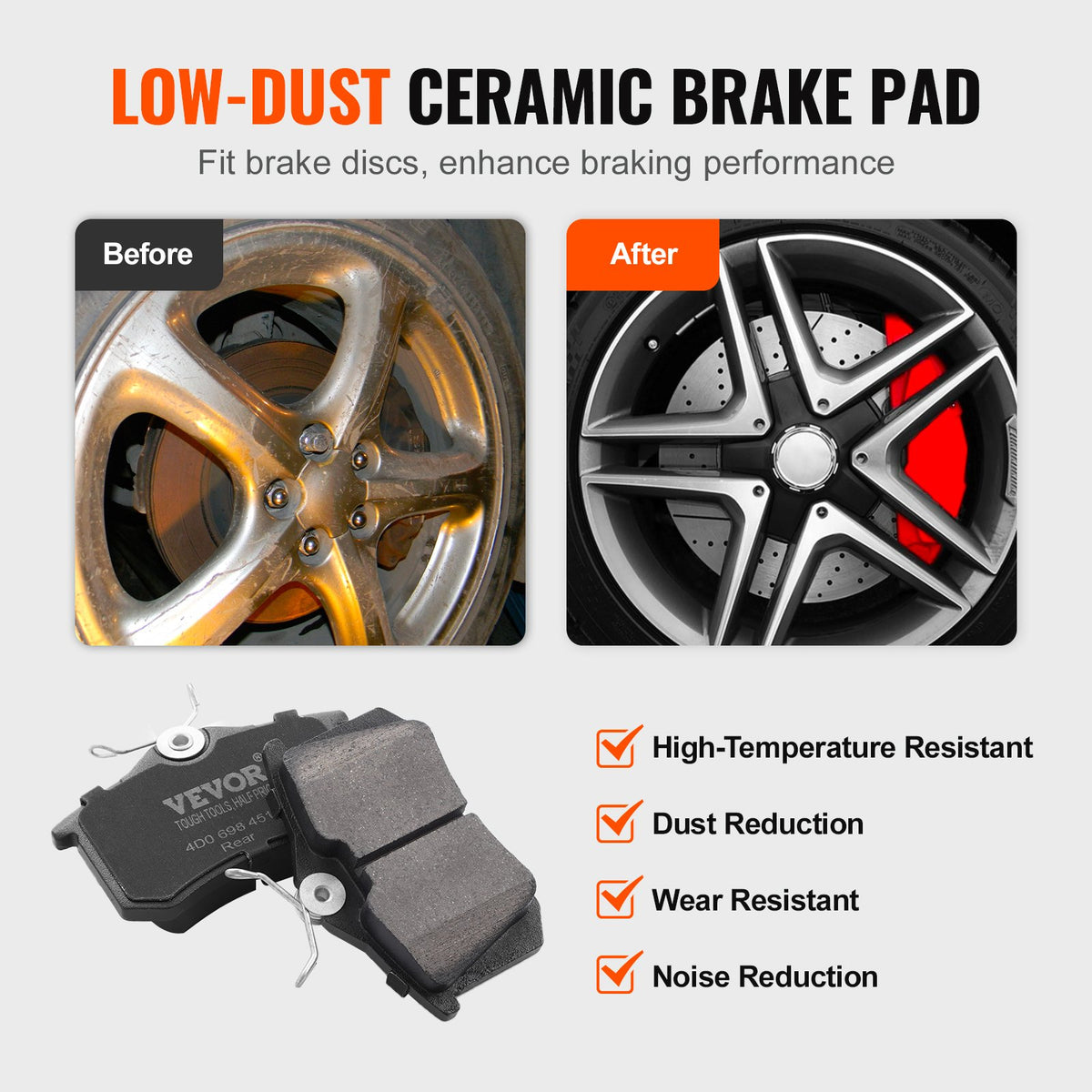 Rear Brake Kit Audi A3 (8L) – Discs and Pads | VEVOR