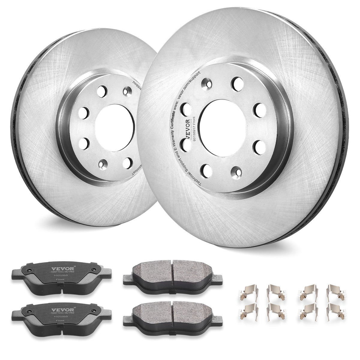 VEVOR Front Ceramic Brake Disc and Pad Kit – Vauxhall Adam / Corsa D / Box Hatchback