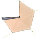 VEVOR 270° auto sānu nojume, 4,9 m², vadītāja puses nojume transportlīdzeklim, ūdensizturīga ar UV50+ aizsardzību, brīvi stāvoša visu laikapstākļu nojume SUV, furgoniem un pikapiem, kempingam, ar pārnēsāšanas somu