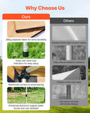 VEVOR 270° auto sānu nojume, 4,9 m², vadītāja puses nojume transportlīdzeklim, ūdensizturīga ar UV50+ aizsardzību, brīvi stāvoša visu laikapstākļu nojume SUV, furgoniem un pikapiem, kempingam, ar pārnēsāšanas somu