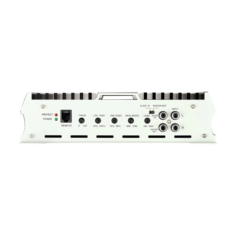 VEVOR monobloka automašīnas pastiprinātājs 800 W RMS, 1 kanāls, D klase, stabils pie 1/2/4 Ω, ar tālvadības subwoofera līmeņa regulatoru, zemo frekvenču filtru, basa pastiprinājumu un fāzes regulēšanu