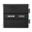 VEVOR monobloka automašīnas pastiprinātājs 1200 W RMS, 1 kanāls, D klase, stabils pie 1/2/4 Ω, ar tālvadības subwoofera līmeņa regulatoru, zemo frekvenču filtru, basa pastiprinājumu un fāzes regulēšanu
