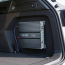 VEVOR monobloka automašīnas pastiprinātājs 1200 W RMS, 1 kanāls, D klase, stabils pie 1/2/4 Ω, ar tālvadības subwoofera līmeņa regulatoru, zemo frekvenču filtru, basa pastiprinājumu un fāzes regulēšanu