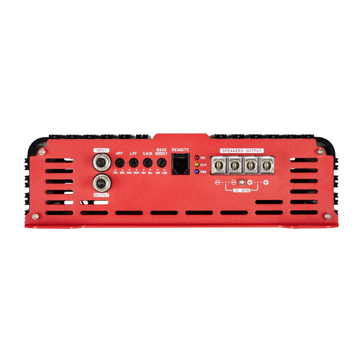 VEVOR Monoblock Car Amplifier, 1500 W RMS MAX, Stable at 1/2/4 Ω, 1-Channel Class D Car Audio Amplifier with Remote Subwoofer Level Control, Low-Pass Filter and Bass Boost, Volume Controller Included