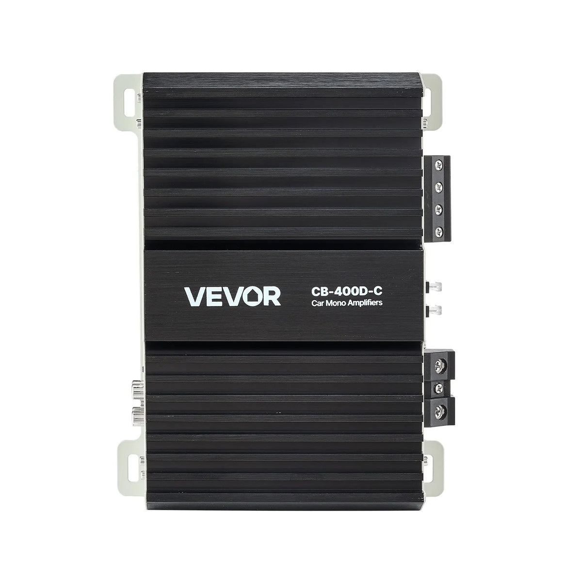 VEVOR Monoblock Car Amplifier 400 W RMS, 1 Channel, Class D, Stable at 1/2/4 Ω, with Remote Subwoofer Level Control, Low-Pass Filter, Bass Boost and Phase Adjustment