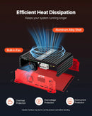 VEVOR monobloka automašīnas pastiprinātājs, līdz 2000 W, stabils 1/2/4 Ω, 1 kanāla D klases audio pastiprinātājs ar tālvadāmu zemfrekvenču līmeņa kontroli, zemfrekvenču filtru un basu pastiprinājumu, komplektā skaļuma regulators