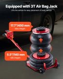 Auto virsbūves rāmis taisnotājs, 6 t spriegojuma remonta aprīkojums ar 3 t pneimatisko domkratu un 6000 PSI hidraulisko kājas pumpi, 16 taisnošanas instrumenti, automašīnām, SUV un pikapiem