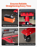 Auto virsbūves rāmis taisnotājs, 6 t spriegojuma remonta aprīkojums ar 3 t pneimatisko domkratu un 6000 PSI hidraulisko kājas pumpi, 16 taisnošanas instrumenti, automašīnām, SUV un pikapiem