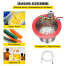 VEVOR 5,7 l vakuuma kameras komplekts ar 28 l/min (3 CFM) vienpakāpes vakuumsūkni, 186 W (1/4 ZS) rotācijas lāpstiņu HVAC vakuumsūknis gaisa kondicionēšanas un saldēšanas sistēmu evakuācijai