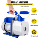 VEVOR 6 CFM (≈170 l/min) 1/2 ZS divpakāpju dzesēšanas vakuumsūknis, HVAC un gaisa kondicionēšanas vakuumsūkņa komplekts saldēšanas sistēmām, vakuumformēšanai un vakuuma iepakošanai