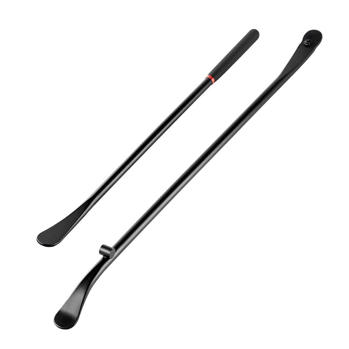 VEVOR riepu montāžas un demontāžas stieņi 2 gab., 970 mm montāžas/demontāžas stienis un 765 mm karotes tipa stienis, pastiprināti masīva sakausējuma tērauda instrumenti kravas auto, puspiekabēm, bezceļa transportam, autobusiem un traktoriem, melni - ZEMLETES.LV