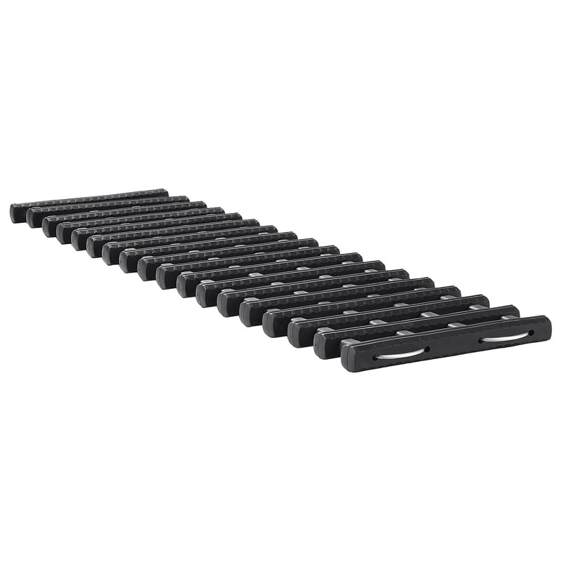 VEVOR 7 t vilkšanas dēļi no TPR materiāla, atgūšanas dēļi apvidus auto, vieglajām automašīnām, pikapiem, SUV un kemperiem, pāris riepu saķeres paliktņu sniegam, smiltīm, dubļiem un irdenam reljefam, ar glabāšanas somām, īsie, melni