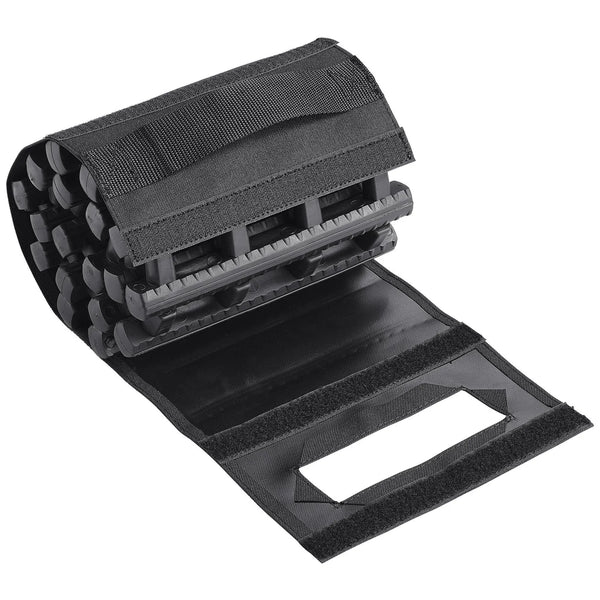 VEVOR 7 t vilkšanas dēļi no TPR materiāla, atgūšanas dēļi apvidus auto, vieglajām automašīnām, pikapiem, SUV un kemperiem, pāris riepu saķeres paliktņu sniegam, smiltīm, dubļiem un irdenam reljefam, ar glabāšanas somām, īsie, melni