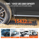 VEVOR 7 t vilkšanas dēļi no TPR materiāla, atgūšanas dēļi apvidus auto, vieglajām automašīnām, pikapiem, SUV un kemperiem, pāris riepu saķeres paliktņu sniegam, smiltīm, dubļiem un irdenam reljefam, ar glabāšanas somām, īsie, melni