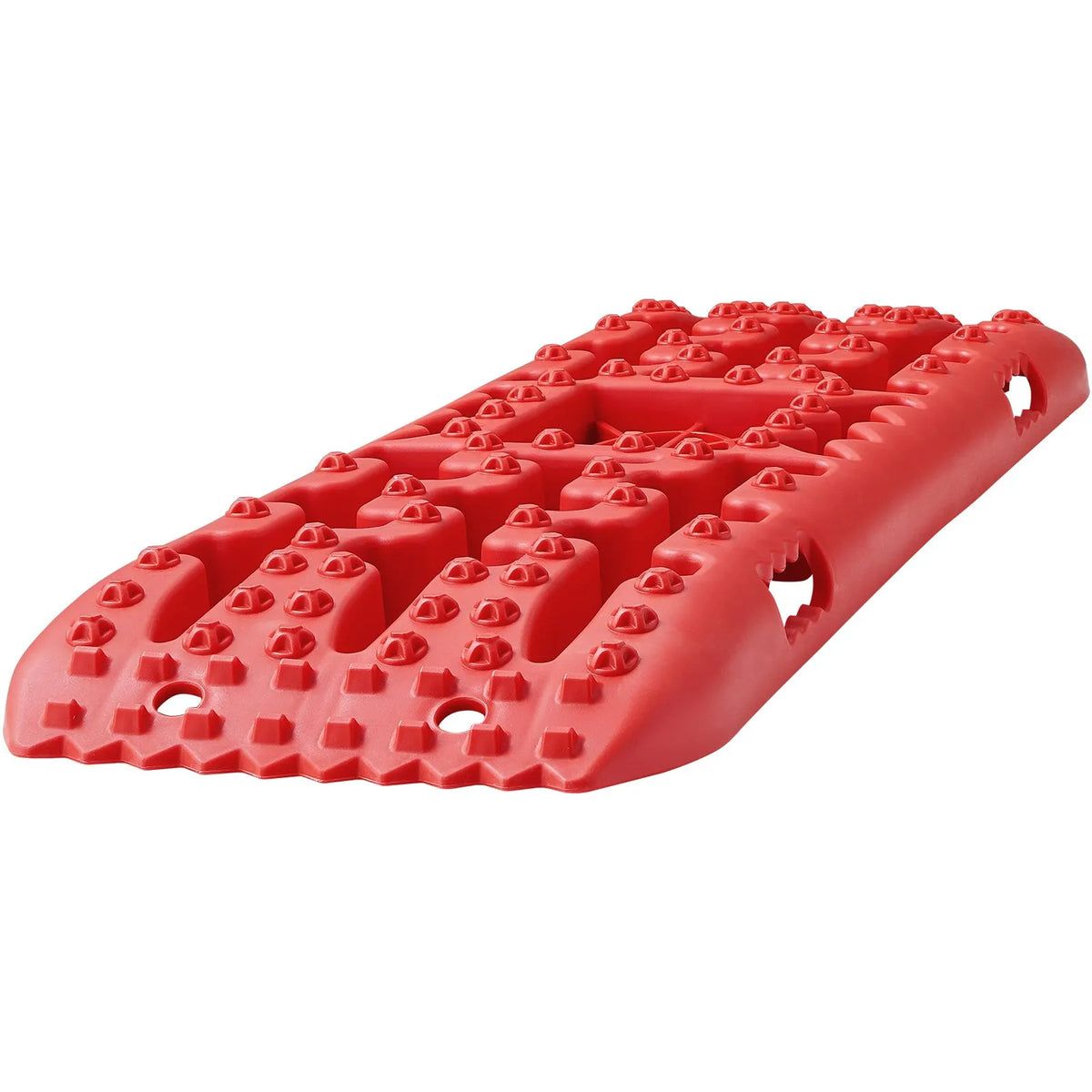 VEVOR 10 t PP Recovery Boards, Traction Boards for Off-Road Vehicles, Cars, Pickups, SUVs and Campers, Pair of Tyre Grip Mats for Snow, Sand, Mud and Loose Terrain, with Storage Bag, Long, Red