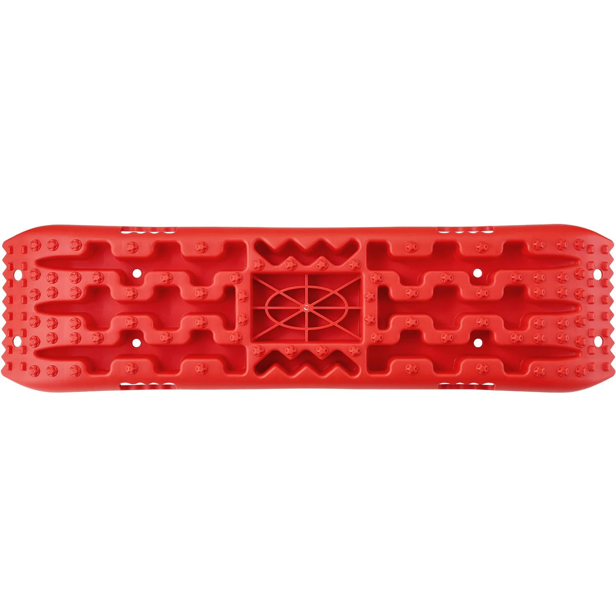 VEVOR 10 t PP Recovery Boards, Traction Boards for Off-Road Vehicles, Cars, Pickups, SUVs and Campers, Pair of Tyre Grip Mats for Snow, Sand, Mud and Loose Terrain, with Storage Bag, Long, Red