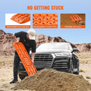 VEVOR 10 TON vilces paliktņi, PP materiāls, atgūšanas paliktņi apvidus auto/automobiļiem/pikapiem/SUV/mājokļauto, pāris riepu vilces paliktņu sniegam, smiltīm, dubļiem un irdenam segumam, ar uzglabāšanas somu, gari, oranži