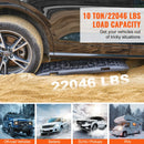 VEVOR 10 t vilkšanas dēļi no PP materiāla, atgūšanas dēļi apvidus auto, vieglajām automašīnām, pikapiem, SUV un kemperiem, pāris riepu saķeres paliktņu sniegam, smiltīm, dubļiem un irdenam reljefam, ar glabāšanas somu, garie, melni