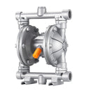 VEVOR pneimatiskais dubultmembrānu sūknis, maks. plūsma 25 l/min, standarta ieplūde un izplūde, alumīnija sakausējuma korpuss, divas membrānas, paredzēts dīzeļdegvielai, smērvielām, petrolejai un benzīnam