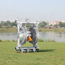 VEVOR pneimatiskais dubultmembrānu sūknis, maks. plūsma 25 l/min, standarta ieplūde un izplūde, alumīnija sakausējuma korpuss, divas membrānas, paredzēts dīzeļdegvielai, smērvielām, petrolejai un benzīnam