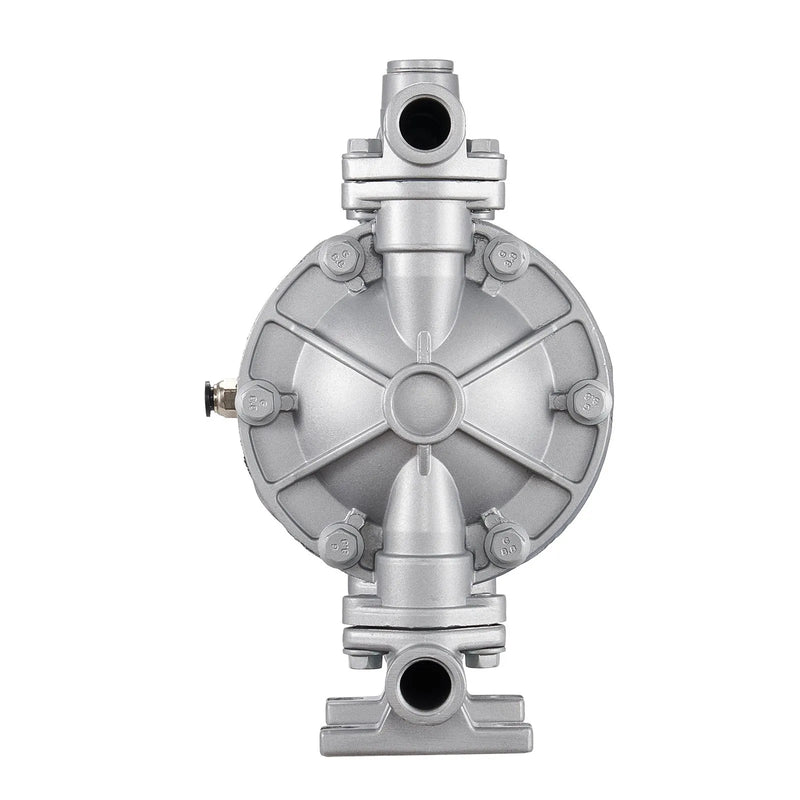 VEVOR pneimatiskais dubultmembrānu sūknis, maks. plūsma 25 l/min, standarta ieplūde un izplūde, alumīnija sakausējuma korpuss, divas membrānas, paredzēts dīzeļdegvielai, smērvielām, petrolejai un benzīnam