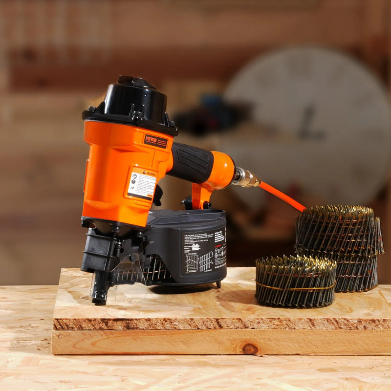 MCN55 Ruļļu tipa pneimatiskais apdares naglotājs 25–57 mm, 15°