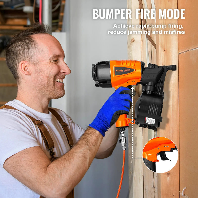 CN65 Ruļļveida apdares naglotājs 32–65 mm 15° pneimatiskais naglotājs