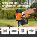 MCN90 Ruļļveida karkasa naglotājs 44,45-88,9 mm 15° pneimatiskais naglotājs