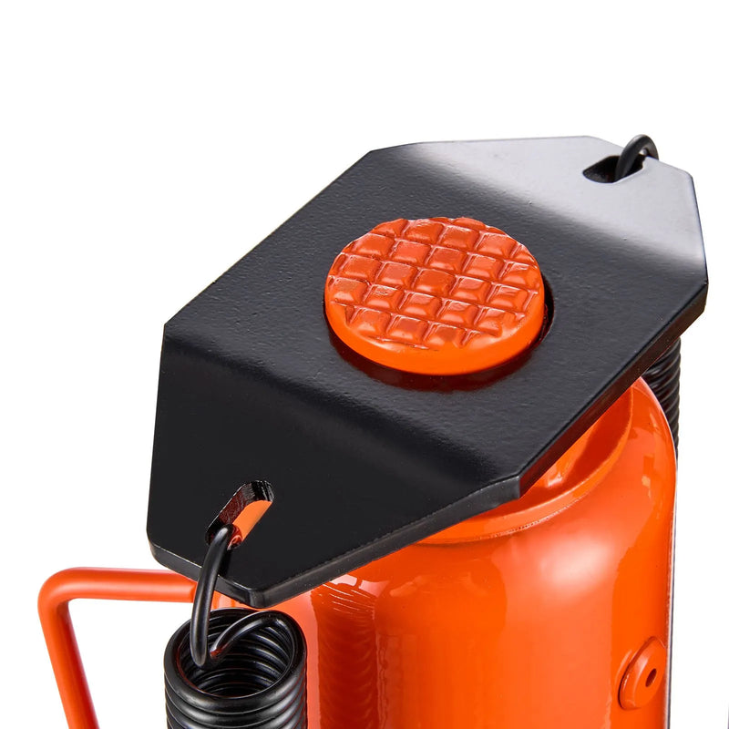 VEVOR pneimatiskais hidrauliskais pudeles domkrats 12 t ar pacelšanas diapazonu 265–505 mm, pneimatisks un manuāls pastiprinātas konstrukcijas metināts domkrats ar rokas sūkni, piemērots SUV, pikapiem, kravas automobiļiem un vieglo auto remontam, oranžs