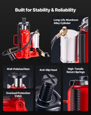 Gaisa hidrauliskais pudeļveida domkrats, 20 t, 260-495 mm, sarkans