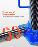 Gaisa hidrauliskais pudeļveida domkrats, 20 t, 260-495 mm, pneimatiskais/manuālais smagās slodzes metinātais domkrats ar sūkni automašīnām, pikapiem, kravas auto, kemperiem, SUV, auto remontam un māju pacelšanai, zils