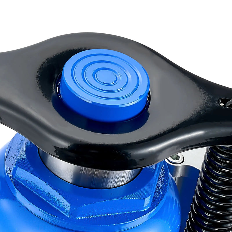 VEVOR pneimatiskais hidrauliskais pudeles domkrats 32 t, celšanas diapazons 255–415 mm, pneimatisks/manuāls smagas slodzes metināts domkrats ar sūkni SUV, pikapiem, kravas auto un auto remontam, zils