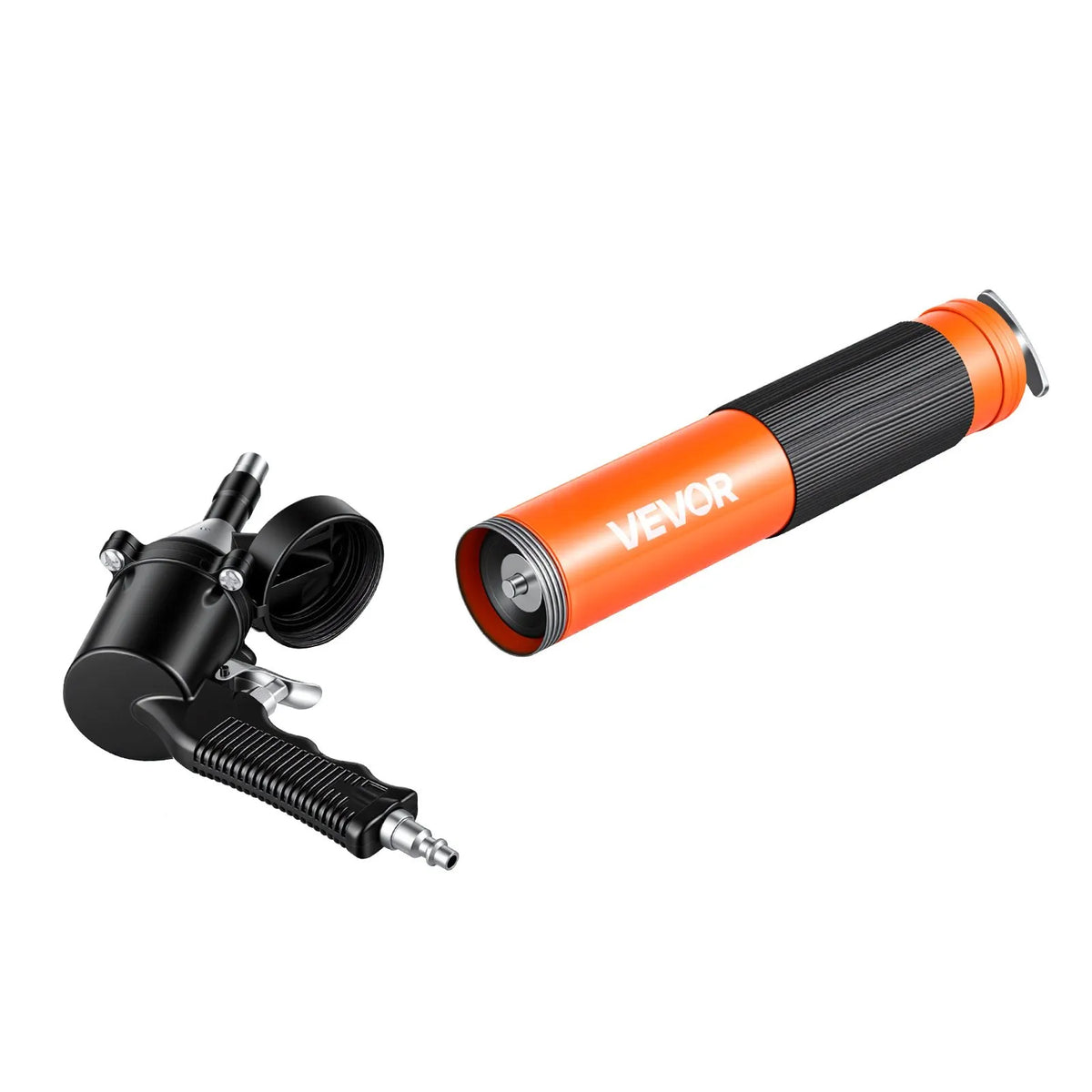 VEVOR Grease Gun, High-Pressure 41.4 MPa, Heavy-Duty Pistol-Type Grease Kit with 0.4 L Capacity, 45.7 cm Flexible Hose, 1 Rigid Extension and 2 Flat Tips for Automotive and Marine Applications