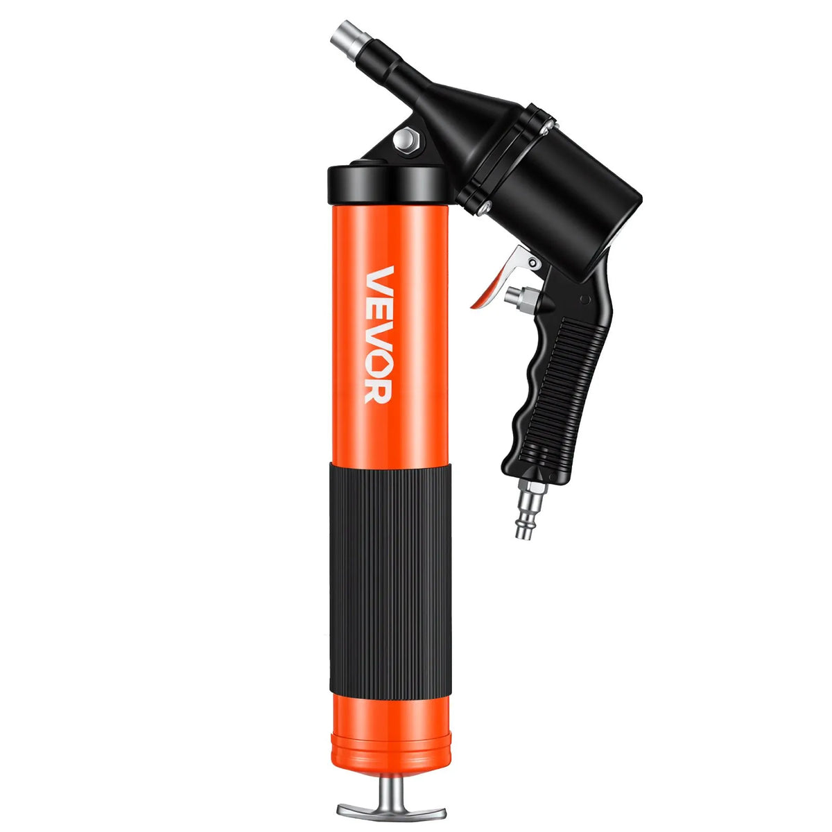 VEVOR Grease Gun, High-Pressure 41.4 MPa, Heavy-Duty Pistol-Type Grease Kit with 0.4 L Capacity, 45.7 cm Flexible Hose, 1 Rigid Extension and 2 Flat Tips for Automotive and Marine Applications