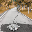 VEVOR Augstspiediena virsmas tīrītājs, 51 cm, 275 bar, ar 2 sprauslām piebraucamo ceļu un ietvju tīrīšanai, nerūsējošā tērauda rāmis ar rotējošu dubulto rokturi un riteņiem, piemērots 9,5 mm ātrajam savienotājam