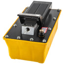 Pneimatiskais hidrauliskais kājas sūknis 689 bar, 1,9 L eļļļas tvertne, ar šļūteni un smidzināšanas pistoli, paredzēts smagās tehnikas apkopei, automobiļu remontam un rāmja presēm