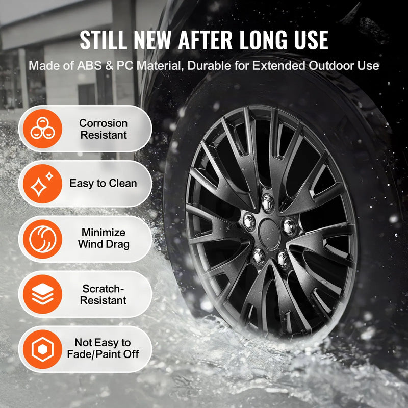 40,6 cm riteņu disku pārsegi, 4 gab., izturīgi visiem laikapstākļiem