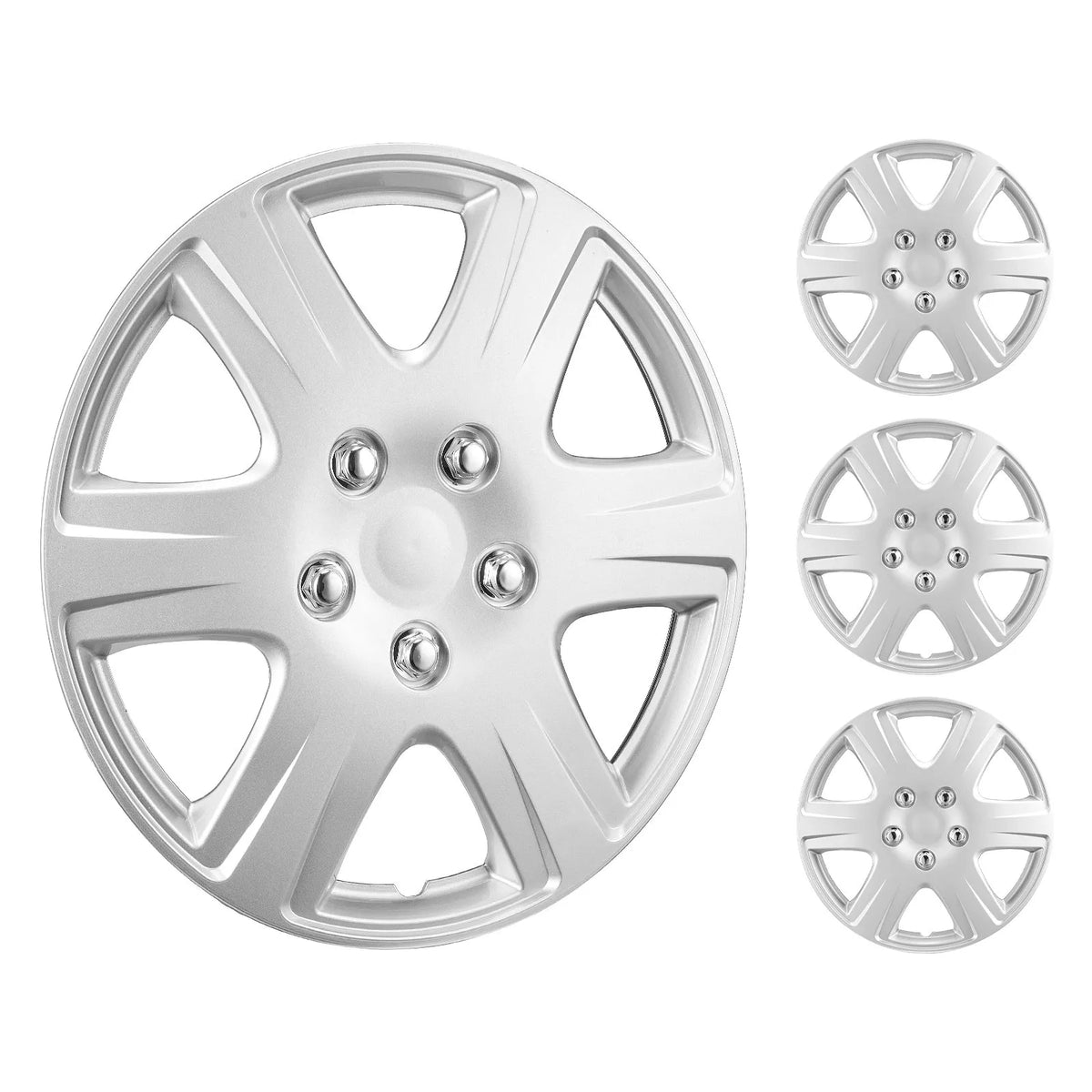38.1 cm wheel disc covers, 4 pcs, durable all-weather