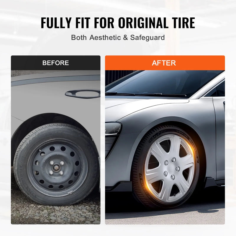 38,1 cm riteņu disku pārsegi, 4 gab., izturīgi visiem laikapstākļiem