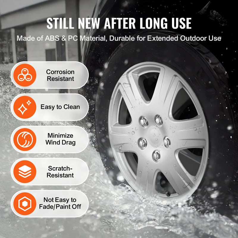 38,1 cm riteņu disku pārsegi, 4 gab., izturīgi visiem laikapstākļiem