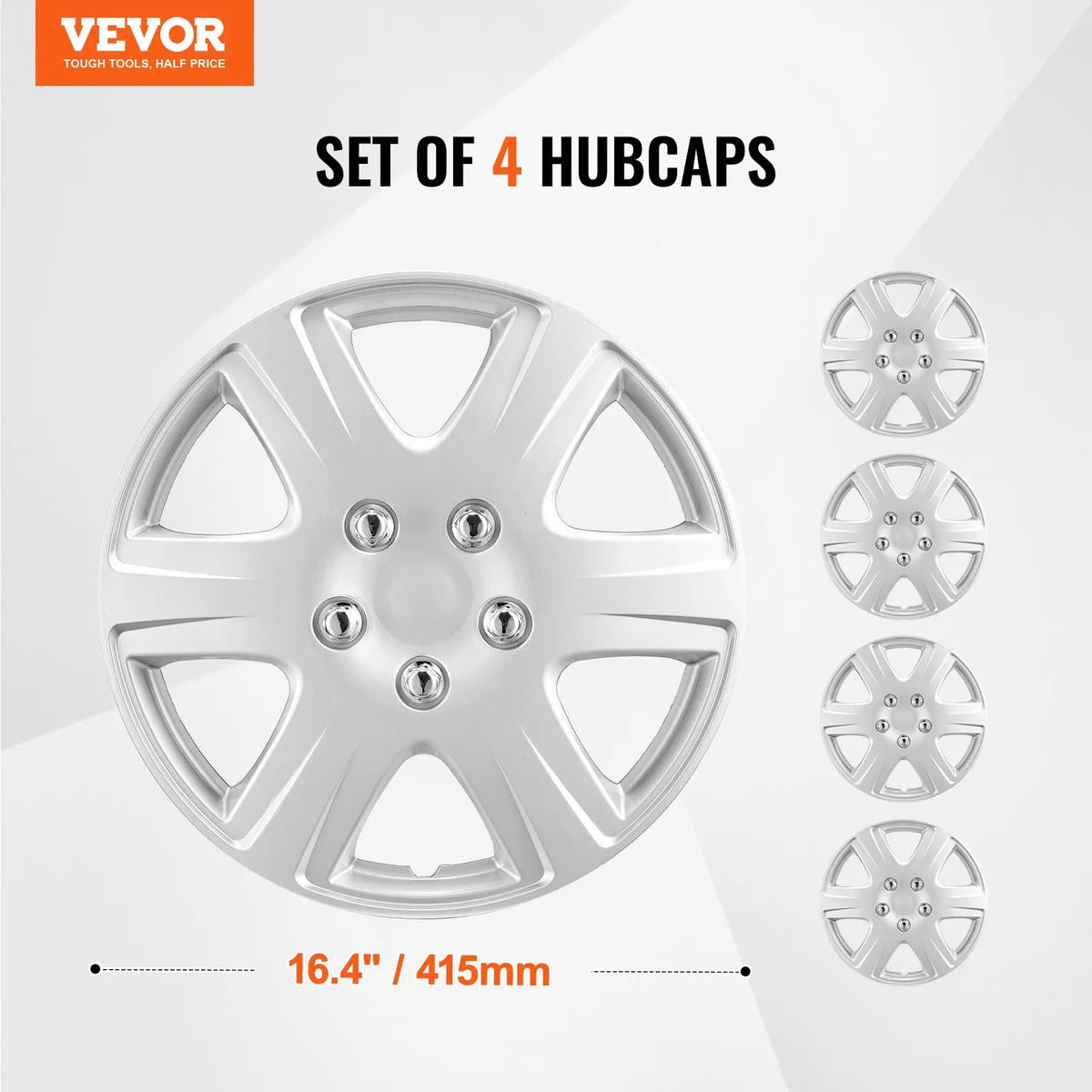 38.1 cm wheel disc covers, 4 pcs, durable all-weather