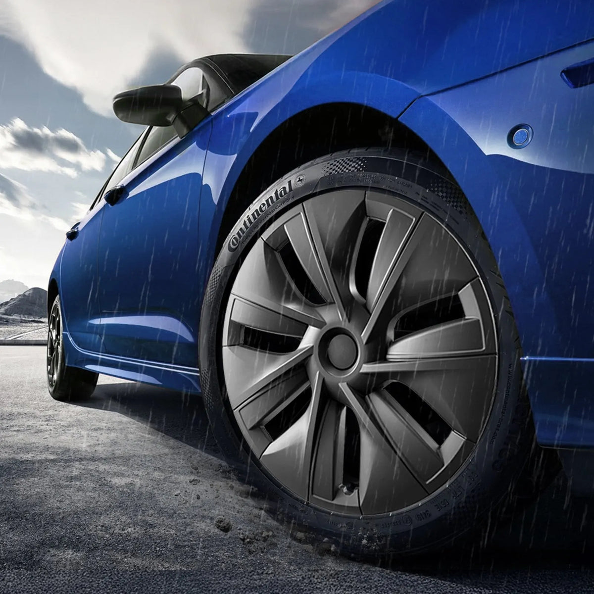 48.3 cm wheel disc cover 2020–2023 Model Y with valve opening
