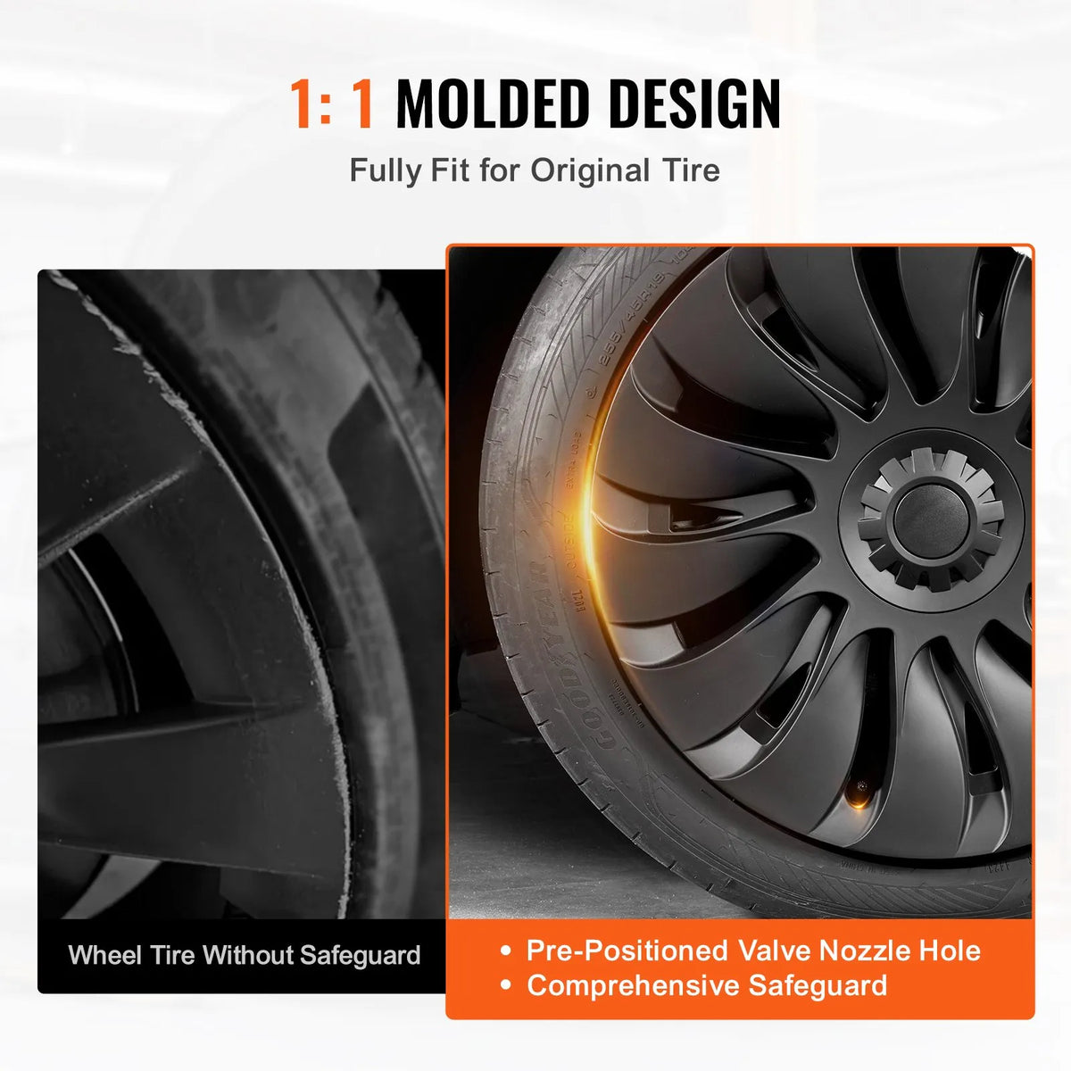 48.3 cm Disc Cover 2021–2023 Model Y, with Valve Opening