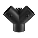 VEVOR dīzeļa sildītāja gaisa cauruļu un ventilācijas komplekts, 75 mm silta gaisa izvads ar Y veida savienotāju un gaisa kanālu skavām, paredzēts 2 kW, 5 kW un 8 kW dīzeļa sildītājiem, melns