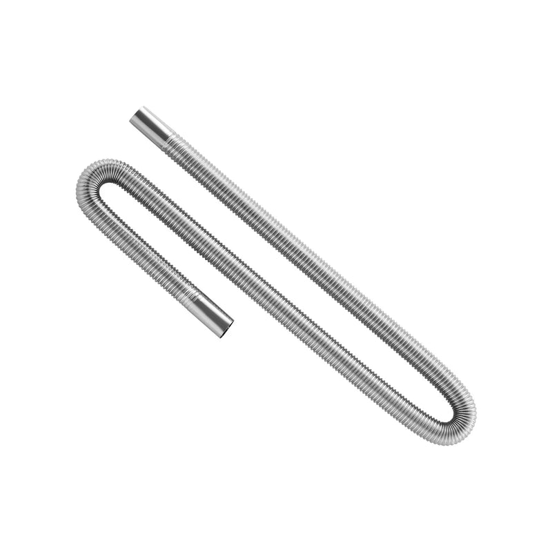 Izplūdes šļūtene, 1200 mm dīzeļsildītāja elastīgā caurule no nerūsējošā tērauda ar 2 skavām, dīzeļsildītāja piederumu komplekts, saderīgs ar 2–8 kW dīzeļsildītājiem