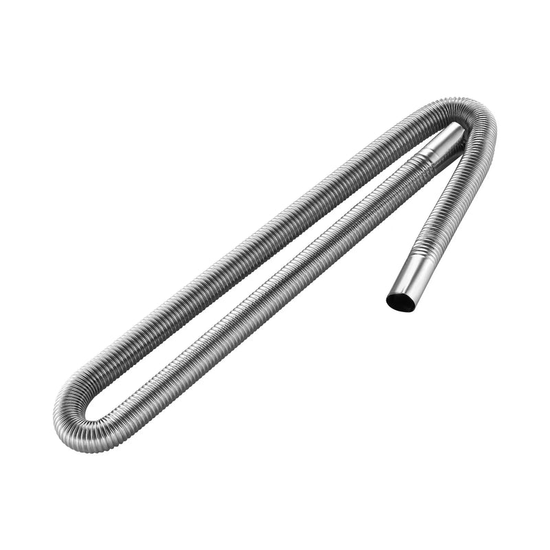 Izplūdes šļūtene, 1200 mm dīzeļsildītāja elastīgā caurule no nerūsējošā tērauda ar 2 skavām, dīzeļsildītāja piederumu komplekts, saderīgs ar 2–8 kW dīzeļsildītājiem