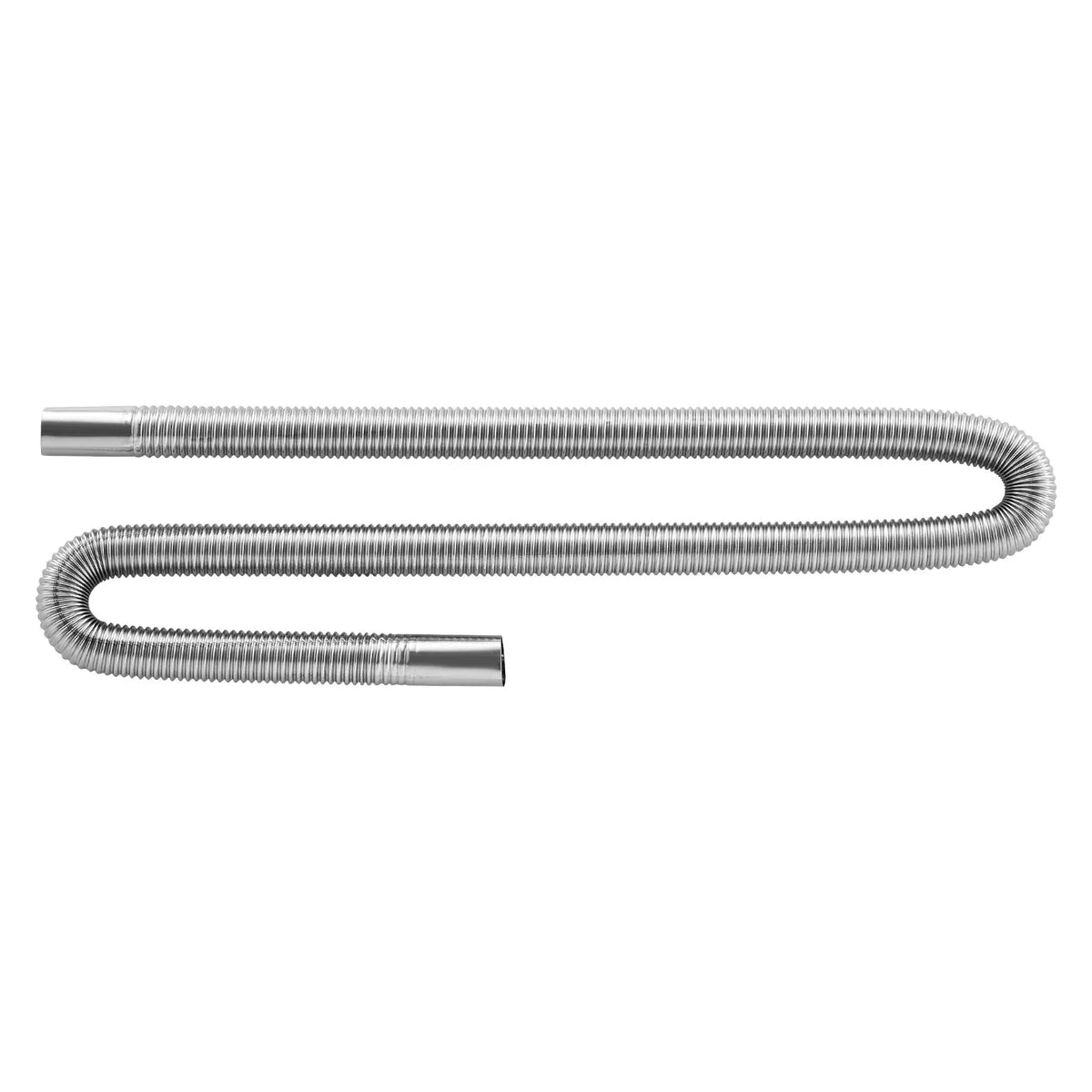 Exhaust hose, 1200 mm diesel heater flexible stainless steel pipe with 2 clamps, diesel heater accessories kit, compatible with 2–8 kW diesel heaters