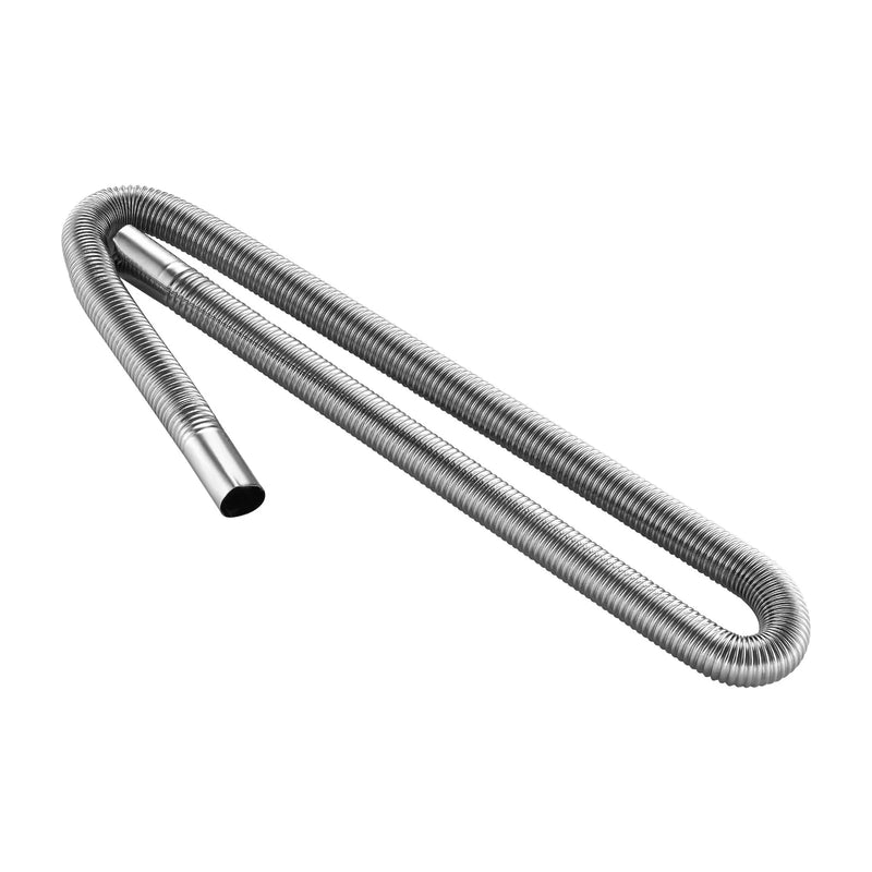 Izplūdes šļūtene, 1200 mm dīzeļsildītāja elastīgā caurule no nerūsējošā tērauda ar 2 skavām, dīzeļsildītāja piederumu komplekts, saderīgs ar 2–8 kW dīzeļsildītājiem