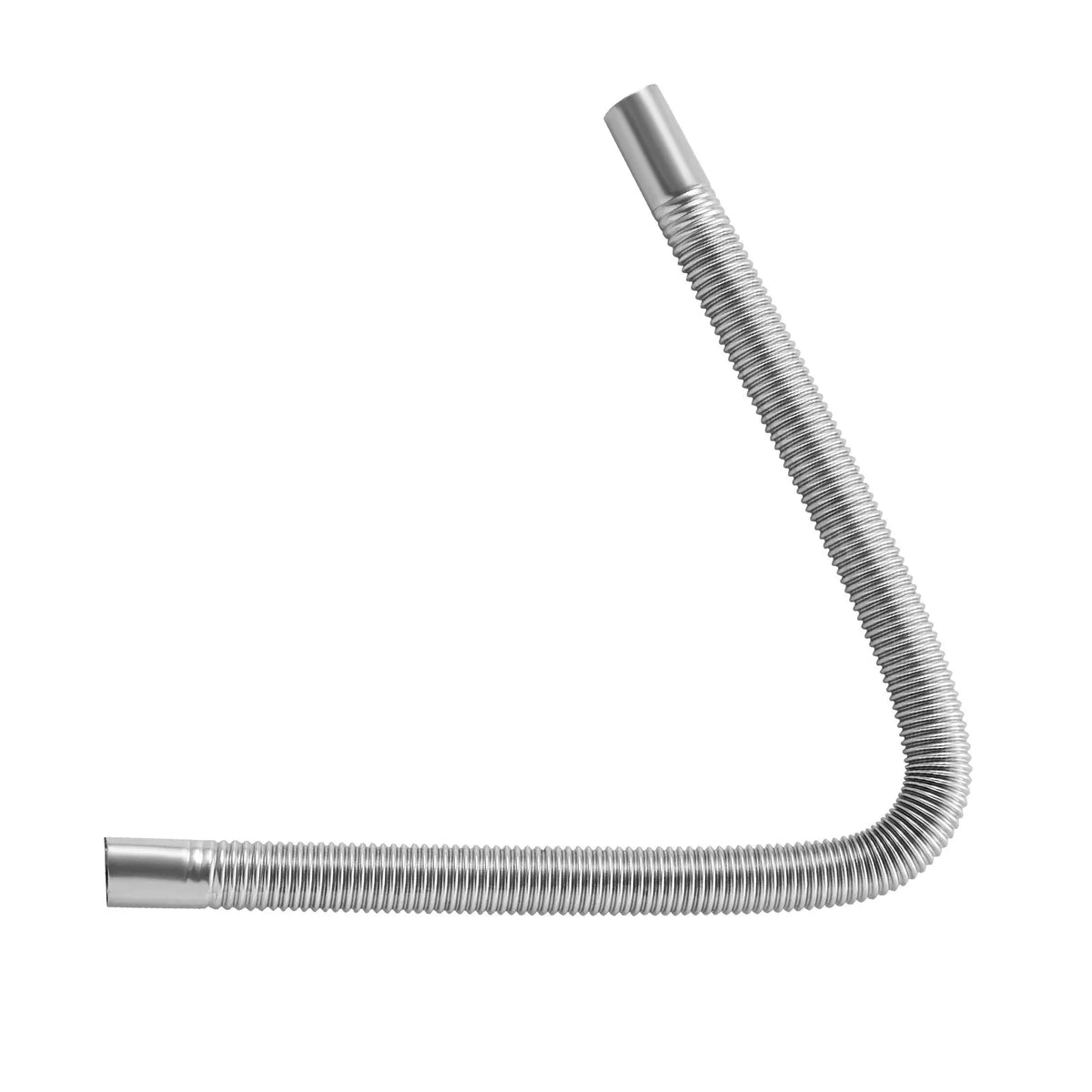 Exhaust hose, 600 mm diesel heater flexible stainless steel pipe with 2 clamps, parking heater exhaust pipe line, compatible with 2–8 kW diesel heaters